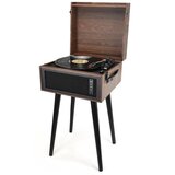 Akai ATT-101BT retro gramofon s Bluetooth 5.0, USB/SD in vgrajenimi zvočniki – rjav | Shoptok.si