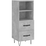 Maison Chic Komoda - Predalnik betonsko siva 34,5x34x90 cm inženirski les, (21718340) Cene