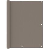 vidaXL Balkonsko platno taupe 120x600 cm oksford blago Cene
