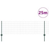 Euro ograda s postom 25 x 0,6 m Čelik premazan PVC-om Zelena | shoptok.hr
