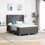  Krevet s opruga kutije Tamno siva 200 x 140 cm tkanina | shoptok.hr