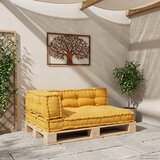  Jastučić za paletni kauč 3 pcs Žuta 120 x 80 x 38 cm Tkanina | shoptok.hr