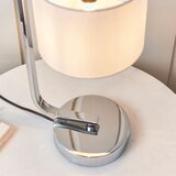  Endon 57917 - Prigušiva stona lampa CANNING 1xE14/40W/230V sjajni hrom/bela | Eponuda.com