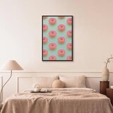  Slika - Pastel Donuts (1 Part) Vertical 60x90 U crnom drvenom okviru | shoptok.hr