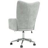  Stol za sproščanje svetlo siv žamet, (20701164) | Shoptok.si