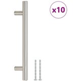  Ručke za ormarić 10 kom srebrne 128 mm od nehrđajućeg čelika | shoptok.hr