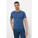 Trendyol Indigo Basic muška ogrlica za bicikl kratkih rukava mišića fit majica plava | ePonuda.com