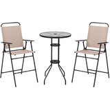 Costway Garnitura vrtnega pohištva Miza + 2 stola, (5000012581) | Shoptok.si