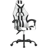  Okretna igraća stolica bijelo-crna od umjetne kože | shoptok.hr