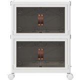 vidaXL Škatla za shranjevanje s kolesi 28 L 48,5x29,5x59,5 cm | Shoptok.si