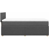  Krevet s oprugama i madracem tamnosivi 90 x 190 cm od tkanine | shoptok.hr