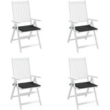  Jastuci za vrtne stolice 4 kom crni 50x50x4 cm tkanina Oxford | shoptok.hr