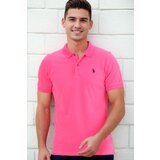 Dewberry T9561 MEN'S TSHIRT-FUCHSIA u