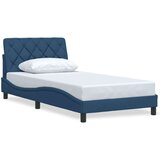  posteljni okvir brez vzmetnice Modra 100x200 cm Tkanina, (21829603) | Shoptok.si