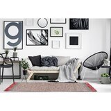 Kayoom RAVNO TKANA PREPROGA 170/240 cm taftano siva, rdeča | Shoptok.si