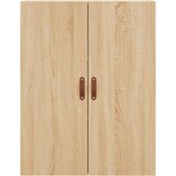  Visoka komoda hrasta sonome 69,5x34x180cm od konstruiranog drva Smeđa | Shoptok.si
