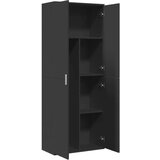 vidaXL Visoka omara črna 70x35x180 cm inženirski les | Shoptok.si