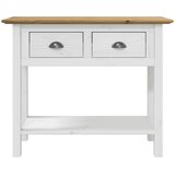  Konzolni stol BODO smeđi 90 x 34 5 x 73 cm od masivne borovine | shoptok.hr