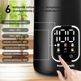  Bežično električno kuhalo za vodu 1,7 l pametno s kontrolom temperature, rotirajućom bazom, crno Slike
