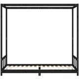  Za dječji krevet crni 90 x 200 cm od masivne borovine | shoptok.hr