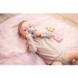 Zopa Silicone Wooden Teether Turtle grickalica za bebe 0 m+ Mustard Yellow 1 kom | shoptok.hr