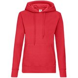 Fruit Of The Loom Czerwona bluza z kapturem Hooded Sweat Cene