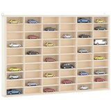 vidaXL Stenska razstavna omarica z 60 predelki 60x4,5x40,5 cm cene