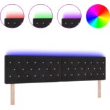  LED vzglavje z LED lučmi Diamantni z vzglavjem Črna 90 cm Žamet, (5000043903) | Shoptok.si