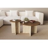 Hanah home Set stočića za kafu Private Walnut Travertine | Eponuda.com