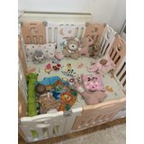 Feelkids Sklopiva ogradica Sovica – Roze/Kajsija + bela ( 13822 )