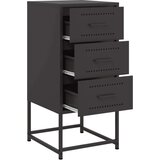 vidaXL Nočna omarica 2 kosa črna 36x39x78 cm jeklo | Shoptok.si