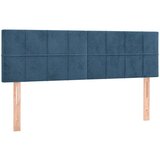 Maison Chic Posteljno vzglavje - Vzglavna omarica 2 kosa temno modro 72x5x78/88 cm žamet, (22078097) | Shoptok.si