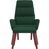  Stol za sproščanje s stolčkom temno zeleno blago, (20935341) | Shoptok.si