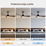 Prosto plafonski ventilator sa led svetlom 132cm CFB5205L-3/40 Slike