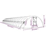  Rastlinjak z jeklenim ogrodjem zelen 120 m 24x5x2,3 | Shoptok.si