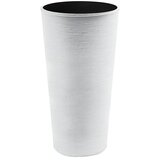  Visoka okrugla posuda za biljke Melrose Glamour (Plastika, Bijela, Ø x V: 25 x 46,5 cm) | shoptok.hr