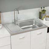  Sudoper srebrni 800x500x155 mm od nehrđajućeg čelika | shoptok.hr