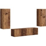 Komplet TV omaric 2 pcs Star les Konstruiran les, (5000132627) | Shoptok.si