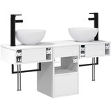  Set namještaja za kupaonicu 3 kom. Bijela Konstruirano drvo | shoptok.hr