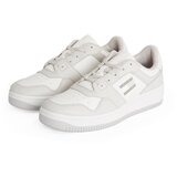 Tommy Jeans Nizke superge 'RETRO BASKET CUPSOLE TUMBLE' siva / bela | Shoptok.si