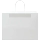  Papirnate vrećice 250 kom s ručkama bijele 32x17x25 cm | shoptok.hr