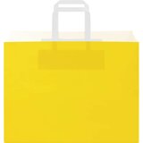  Papirnate vrećice 50 kom s ručkama žute 32x17x25 cm | Shoptok.si