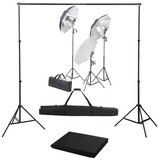  Fotografski studijski komplet s svetilkami in ozadjem | Shoptok.si