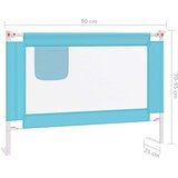 vidaXL Posteljno varovalo za malčke modro 90x25 cm blago | Shoptok.si