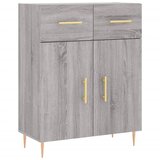  Visoka komoda siva sonome 69,5x34x180 cm od konstruiranog drva Slike