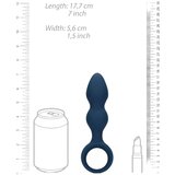 Shots Loveline - Analni dildo z obročkom za oprijem - velik (modri) | Shoptok.si
