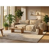 Makamii Senf žuta sklopiva sofa od šenila 275 cm Kuki – | shoptok.hr