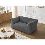 Bobochic Paris Temno siva sedežna garnitura iz rebrastega žameta 170 cm Giorgia – | Shoptok.si