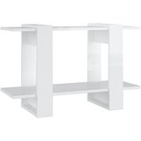 Ormarić za knjige / sobna pregrada sjajni bijeli 80x30x51 cm | shoptok.hr