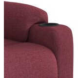 vidaXL Masažni naslonjač od tkanine crvena boja vina | shoptok.hr